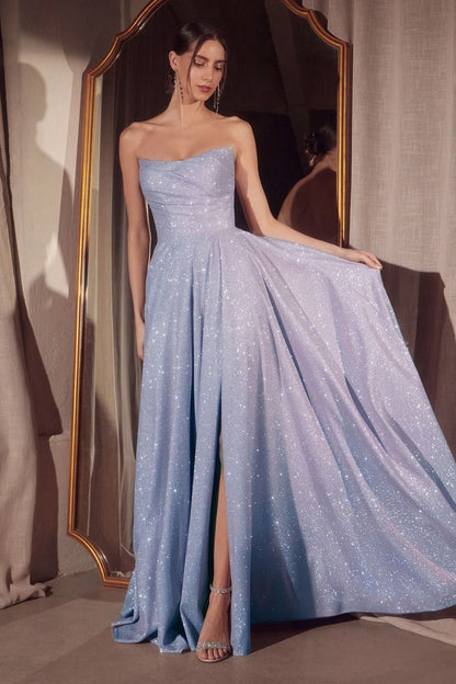 The Alana A-Line Shimmering Gown