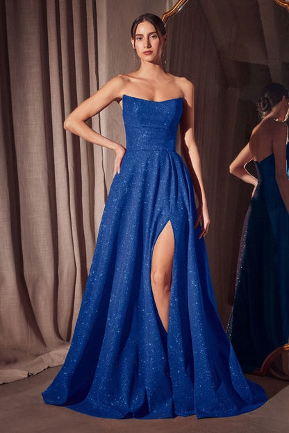 The Alana A-Line Shimmering Gown