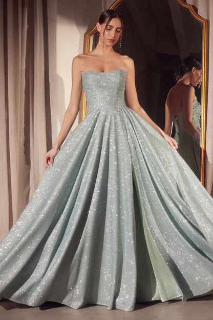 The Alana A-Line Shimmering Gown