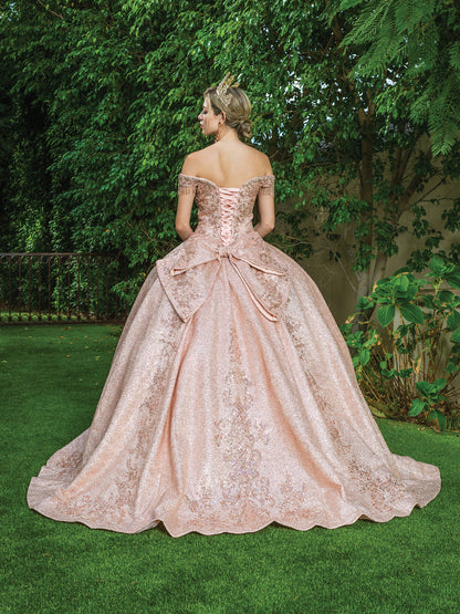 Rose Gold Quinceañera Dress