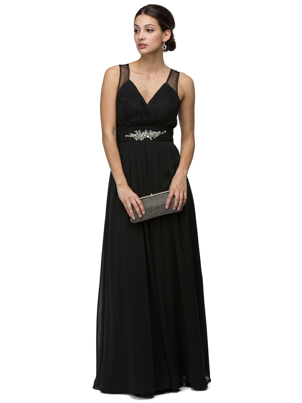 Long Black Formal Prom Dress