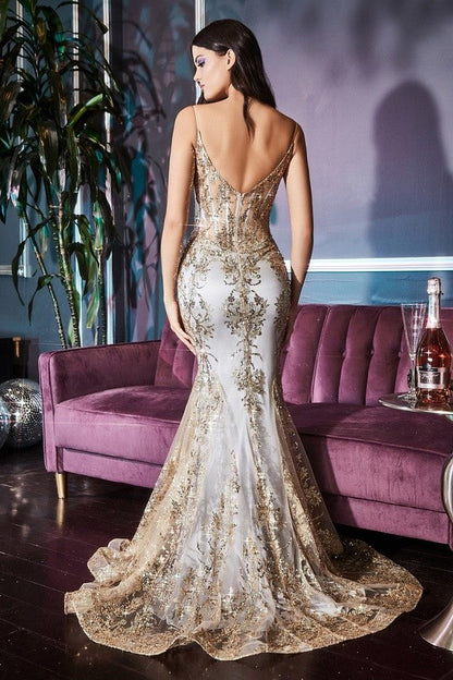 Julissa Sparkling Mermaid Evening Gown