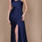 One Shoulder Long Evening Gown